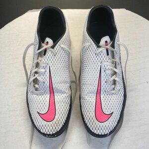 Nike Phantom GT Academy IC Indoor Soccer Cleats White Pink Black Size 9 CK8467
